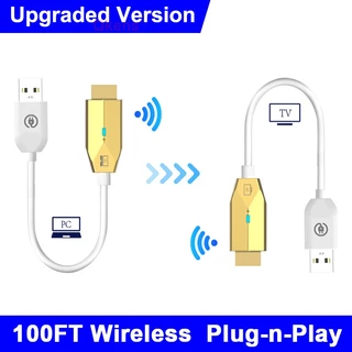 Novo Extensor HDMI Sem Fio De 30m USB De Tela Macho Com Cabo De Compartilhamento De Áudio E Receptor Adaptador Para Projetor De Monitor De Câmera PS4 PC Portátil TV