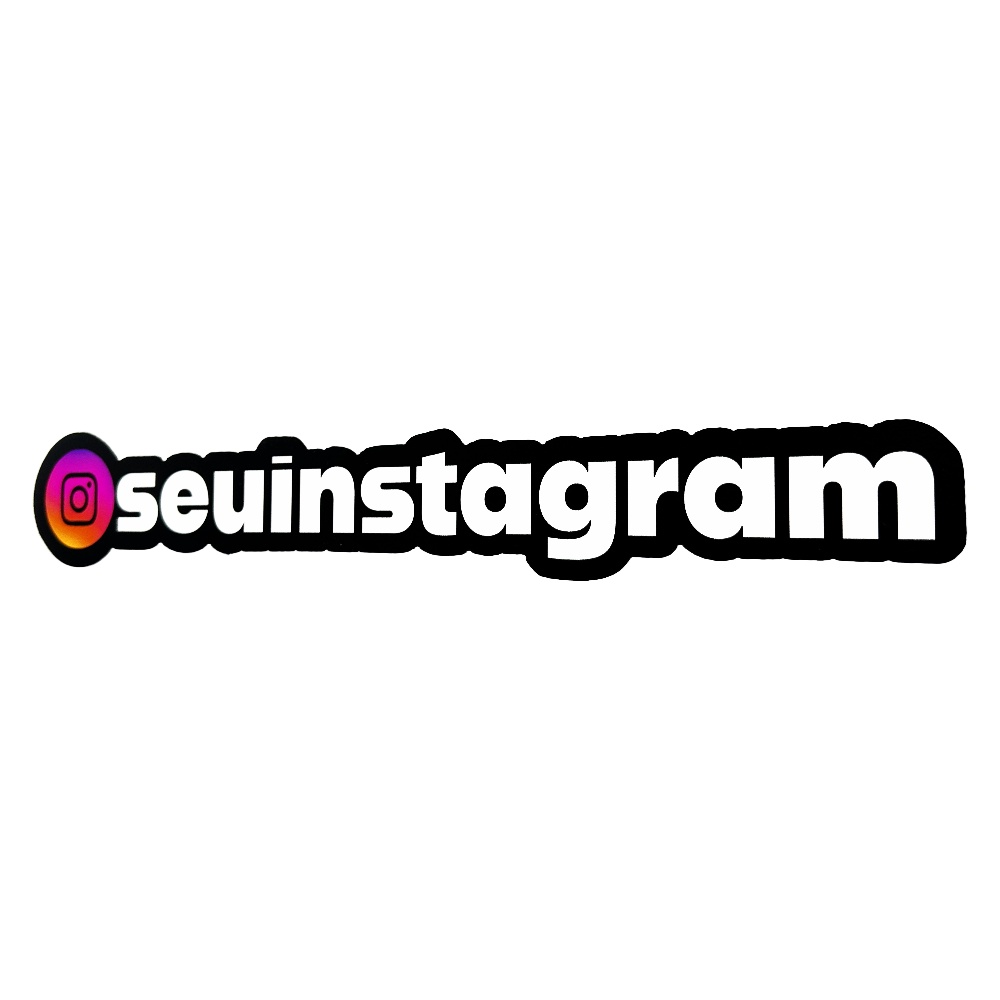 Placa Quadro Seu Instagram - Personalizado