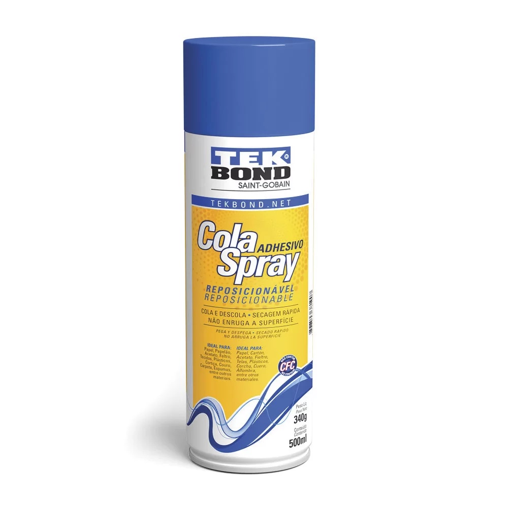 Cola Spray de Reposição P/ Base Silhouette 340 gramas/500ml Tekbond - 6200