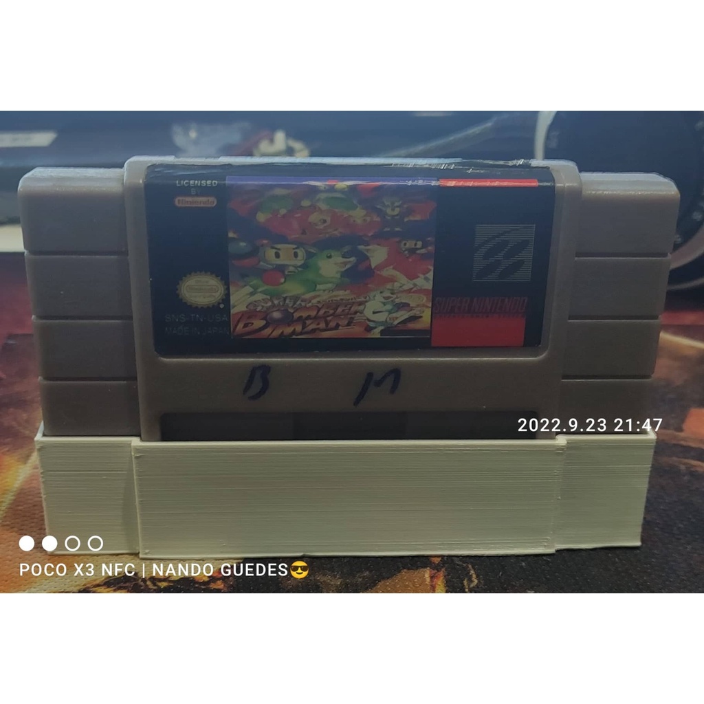 Protetor Luva cartucho SNES Super Nintendo Dust Cover