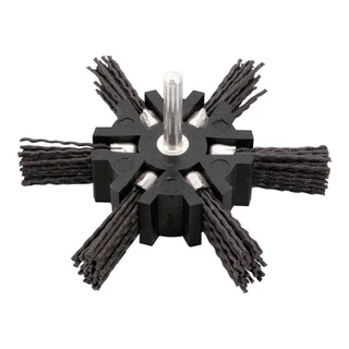 Escova Circular 4 Polegadas Nylon Seccionada C/ Haste Vonder em Oferta na Shopee