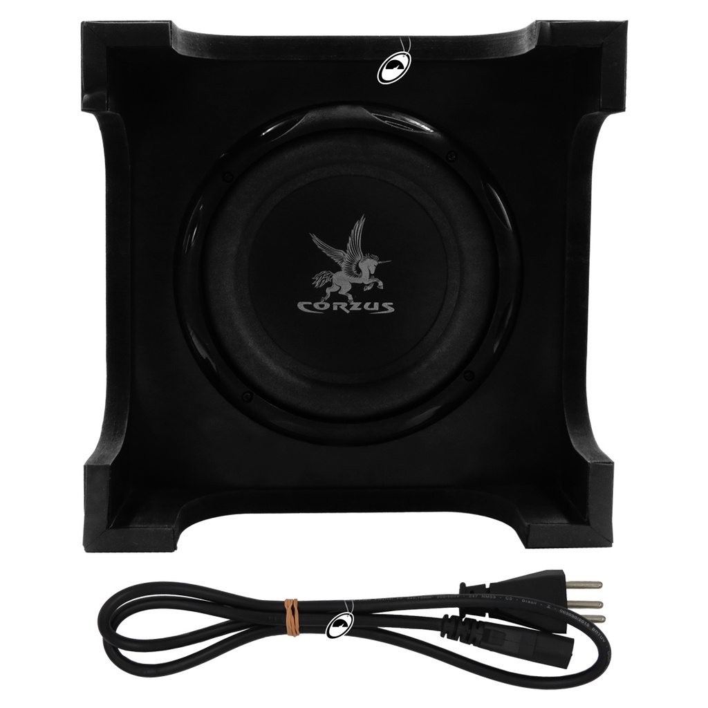 Caixa Subwoofer Amplificada 8'' Polegadas Home Theater SWH 200 Corzus