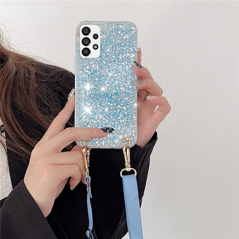 Capa De Silicone Glitter Samsung Galaxy A54 A34 A14 A04 5G A13 4G ...