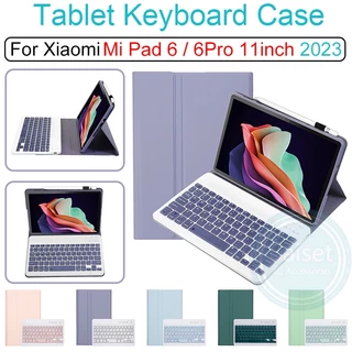 Para Xiaomi Mi Pad 6 6Pro 2023 Capa De Teclado De 11 Polegadas Suporte De Couro PU