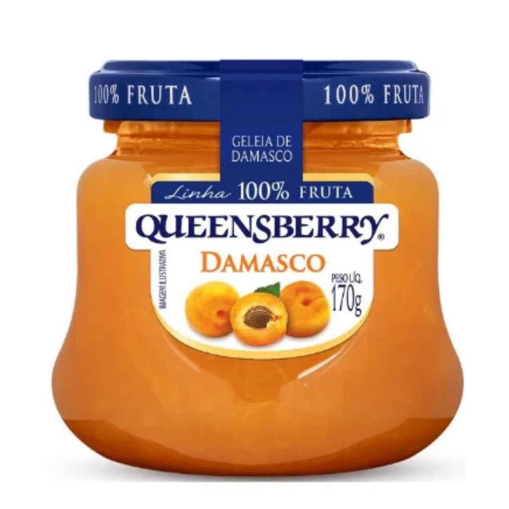 Geleia Queensberry 300 G 100% Fruta Damasco