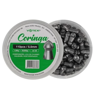 Chumbinho Votex Coringa Calibre 5.5mm Chumbo 110 Unidades