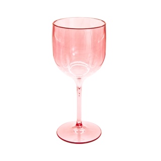 Kit 12 Taças De Vinho De Acrílico Cristal 280ml Festas Aniversario Natal