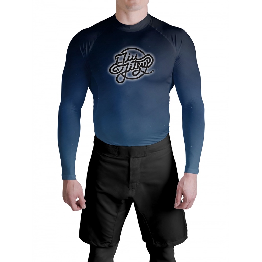 Rash Guard Jiu Jitsu Blue Atlética Shopee Brasil