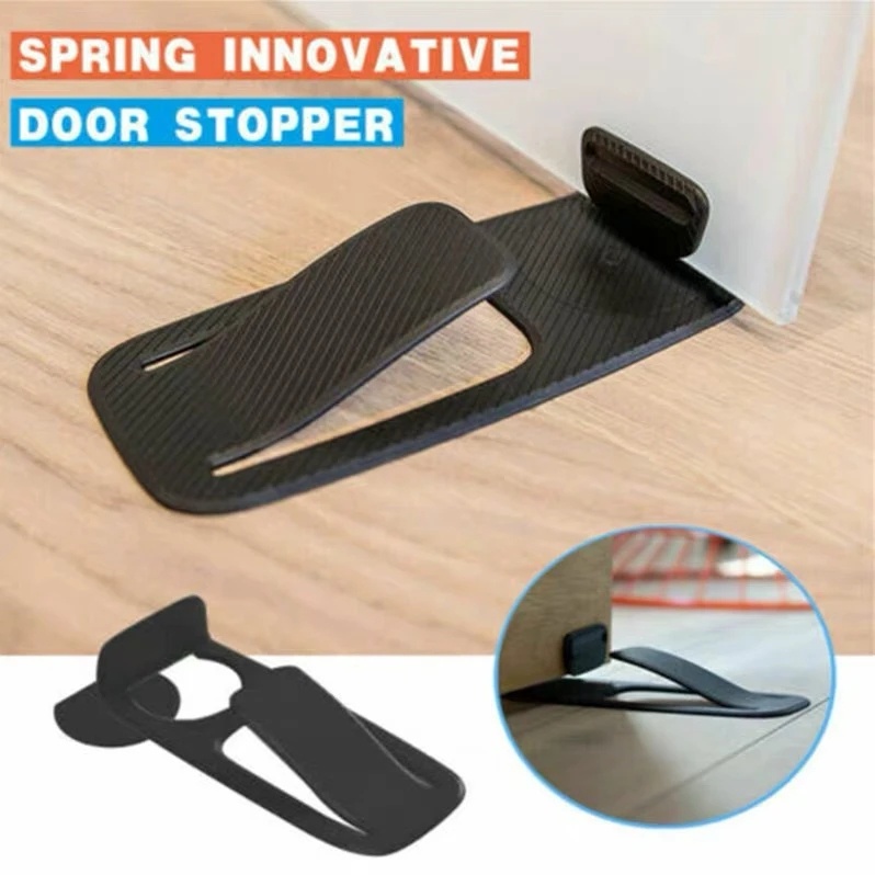 [Quente] Creative Invisible Door Stopper Porta Destacável Suporte Inferior Da Mola Aberta Em Forma De Cunha Multifuncional De Parede Tetor Segurança Home Im vement