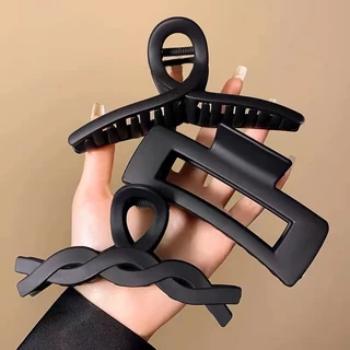 Grampo De Cabelo Preto Série Hair Clip Coreano Estilo Ponytail Mulher Fashion Shark Menina Bonita