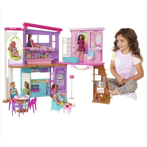 Casinha Boneca Barbie Madeira Mdf Infantil Casa Brinquedos Educativos  Móveis Realistas Brincar Adesivada Desenho 3 Andares Decoração Simples  Promoção