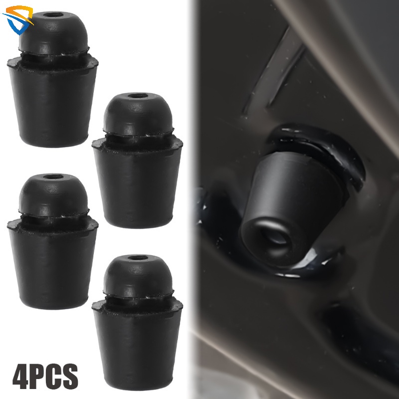 4Pcs Junta Amortecedora De Choque Para Porta De Carro Borracha Preta Almofadas Acessórios Automotivos Hyundai Kia