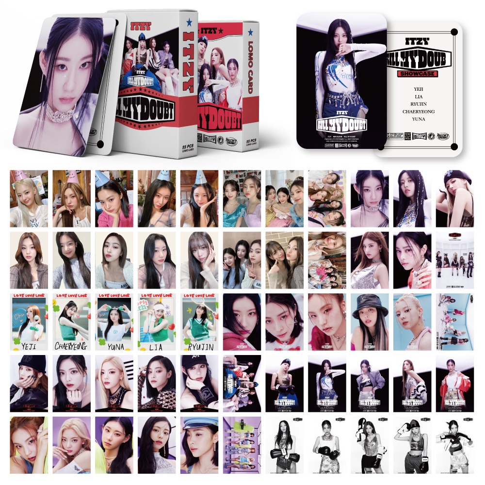 555pcs/box ITZY Novo Álbum Mata Meu DOUBT Photocard Chaeryeong