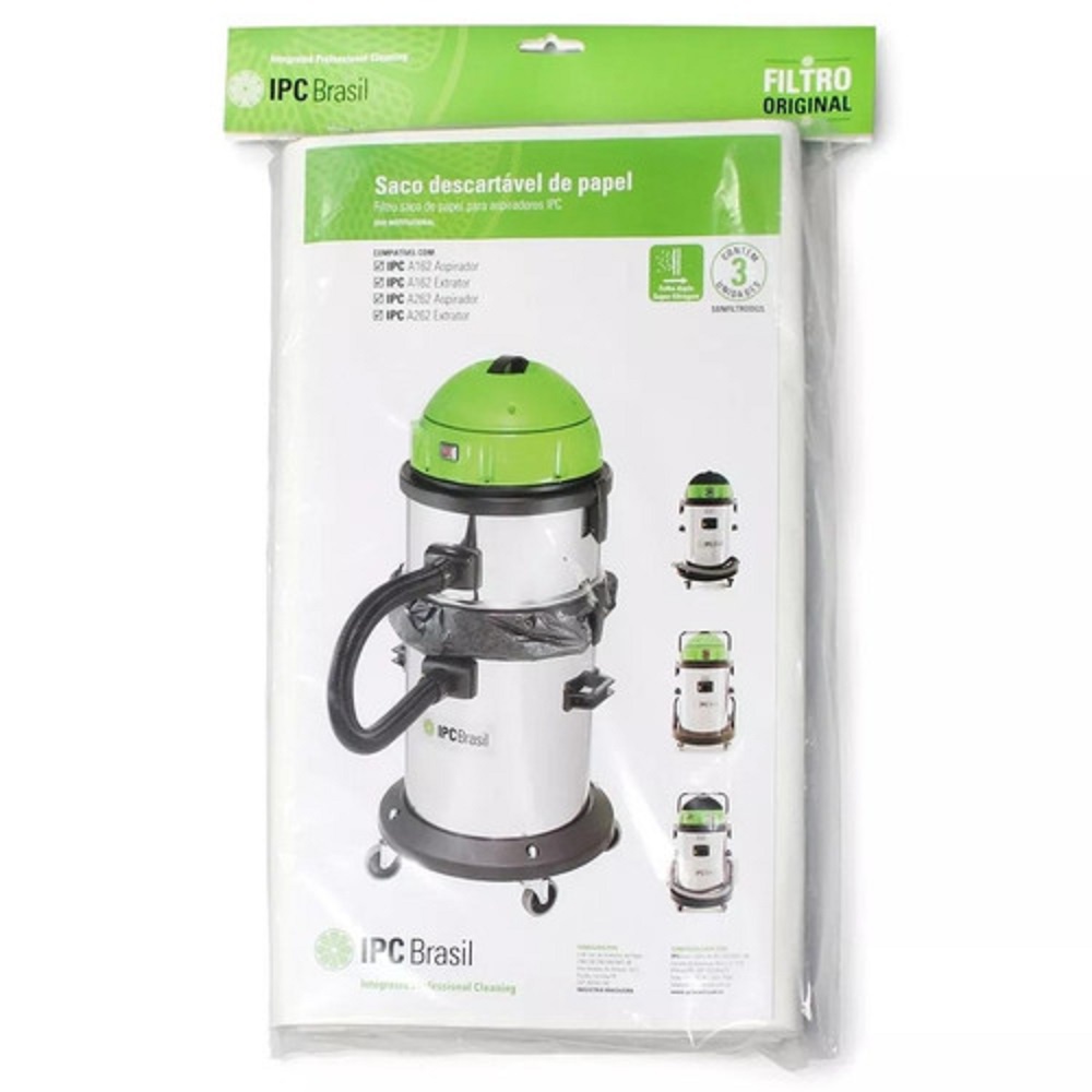 FILTRO DESCARTAVEL EXTRATORA SOTECO 62L 3 PECAS KIT