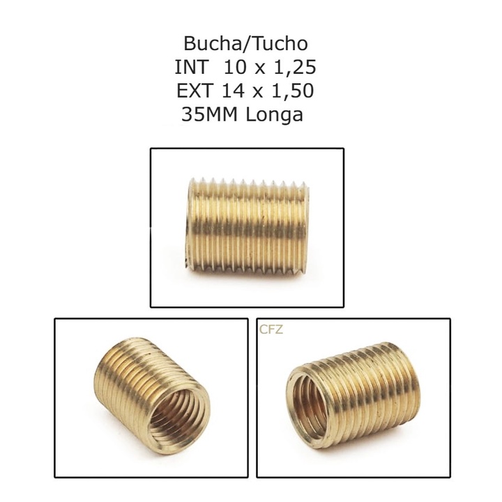 Insert fileté pour bougie d'allumage M14x1.25 (11.3 mm