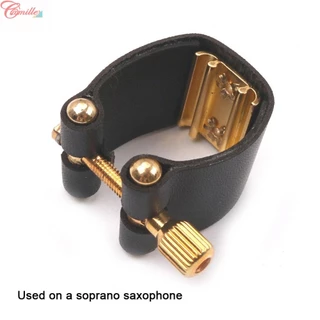 Soprano Sax Para Meta Bocal De Couro PU 1pc Acessórios