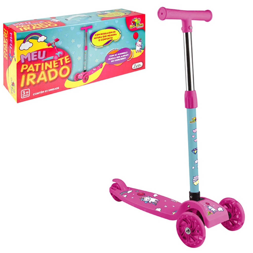 Patinete Freestyle Driftwerk DS1.5 Neochrome Rainbow – Para Niños Desde 8 Años, Ligero, Con Ruedas De 110 Mm Y Rodamientos ABEC 7