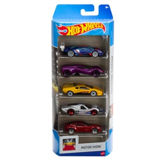Hot Wheels Basics Pack com 5 Carros Motor Show - Mattel