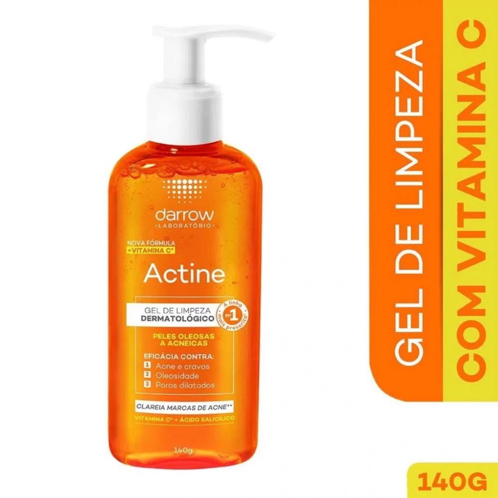 Actine Gel Limpeza Facial Antioleosidade 140ml
