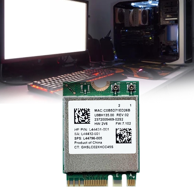 Cartão BT RTL8822CE Dual-Band 802.11ac 1200Mbps M2 WIFI Card + 2.4Ghz ...