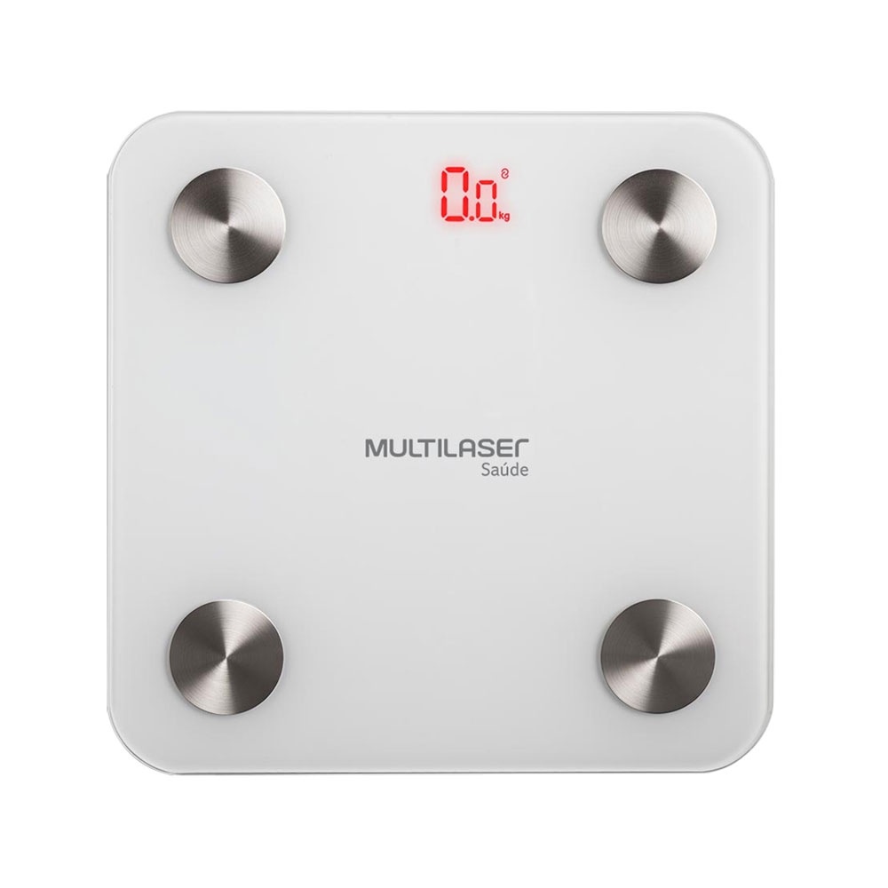 Balança Digital Bioimpedância Bluetooth Multilaser HC059 Branca ...