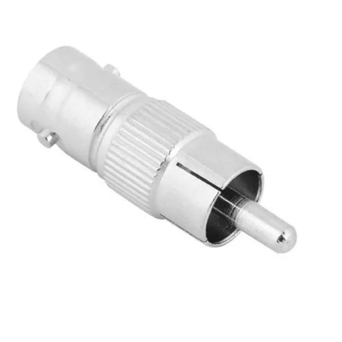 CONECTOR RCA MACHO X BNC FEMEA - CFTV