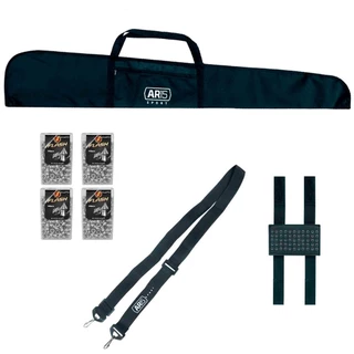 Kit 04 Latas Chumbinho Rossi Sport 5.5mm + Bandoleira + Capa + Porta Chumbinho AR15 Sport