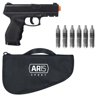 Pistola Airgun Co2 Pressão Kwc 24/7 4.5mm + Tático 04