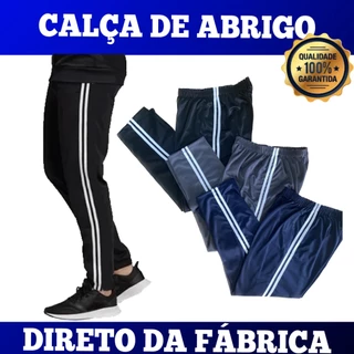 Calça Esportiva - Agasalho - Abrigo - Adulto e Plus Size