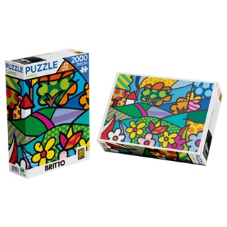 Quebra-Cabeça Romero Brito Campo 2000 Peças - Grow