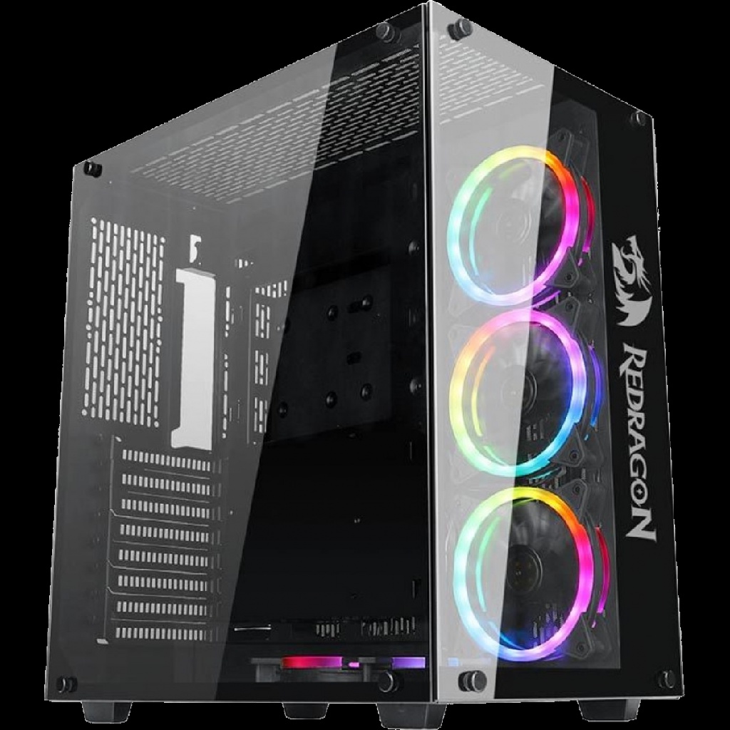 Gabinete Gamer Redragon Wideload Preto Dual Chamber ATX USB 3.0 S/ Fans ...