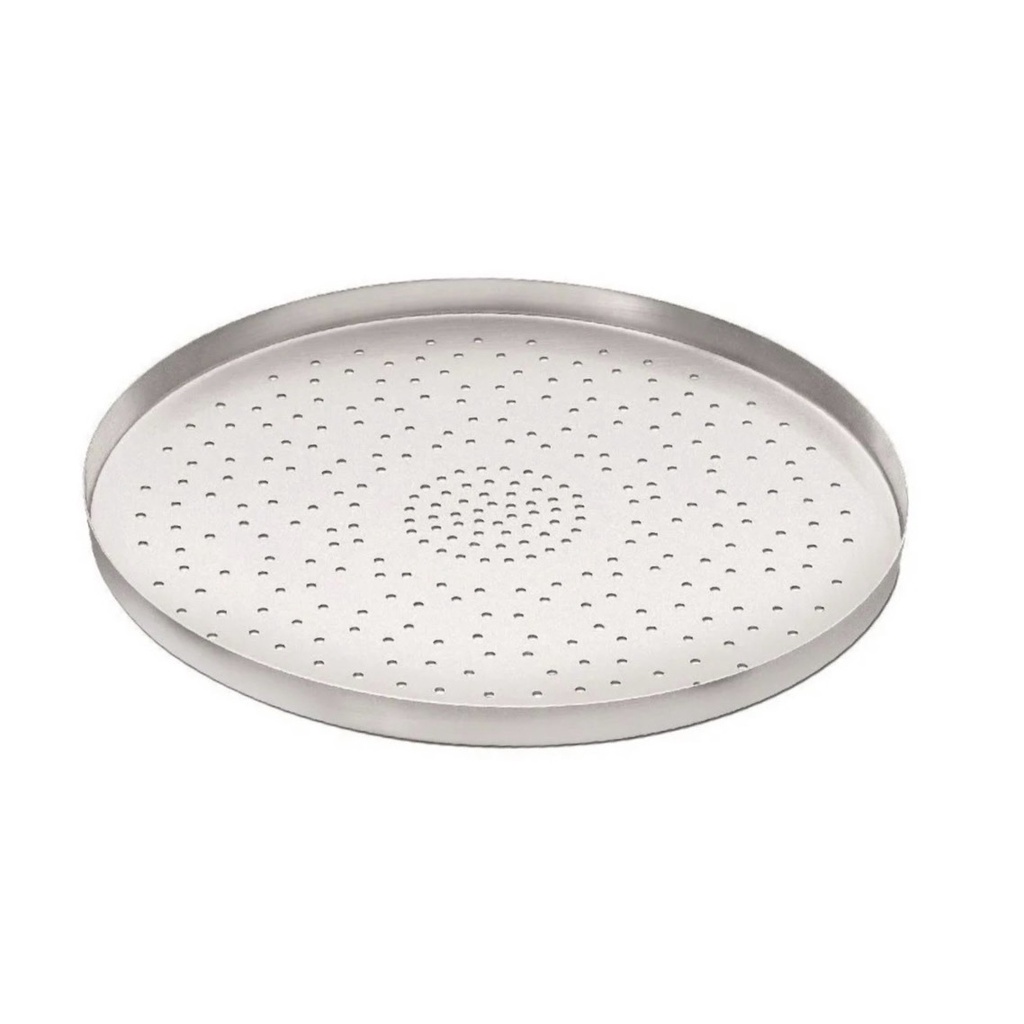 Forma Assadeira PIZZA FURADA 35cm C/furos Alumínio - F67