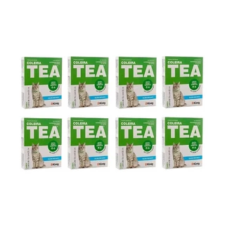 Kit 8 Coleira TEA König 13G Gatos AntiPulga e Carrapato 33cm