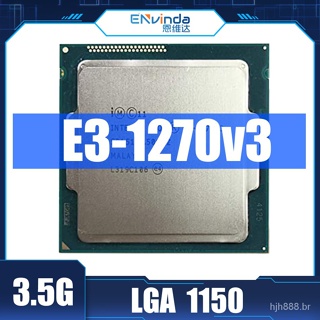 Usado Original Intel Xeon Série V3 E3 1270 V3 Processador E3-1270V3 CPU 3.5GHz LGA1150 8MB Quad Cor SR151 Suporte H81 Motherboy