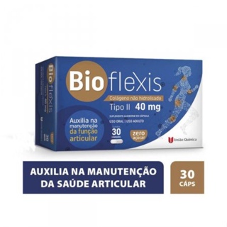 BioFlexis Colágeno Tipo II 40mg Não Hidrolisado Suplemento Alimentar C/30 Cápsulas