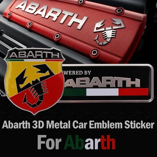 Fender Abarth Scorpion Logotipo Do Escorpião 3D Autocolantes Com Emblema De Metal Decoração FIAT Autocolante Para Carros