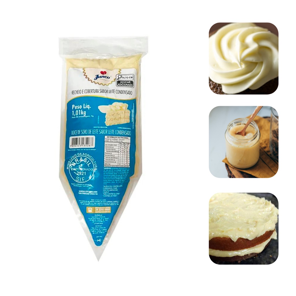 Recheio E Cobertura Leite Condensado Bisnaga 1kg | Shopee Brasil