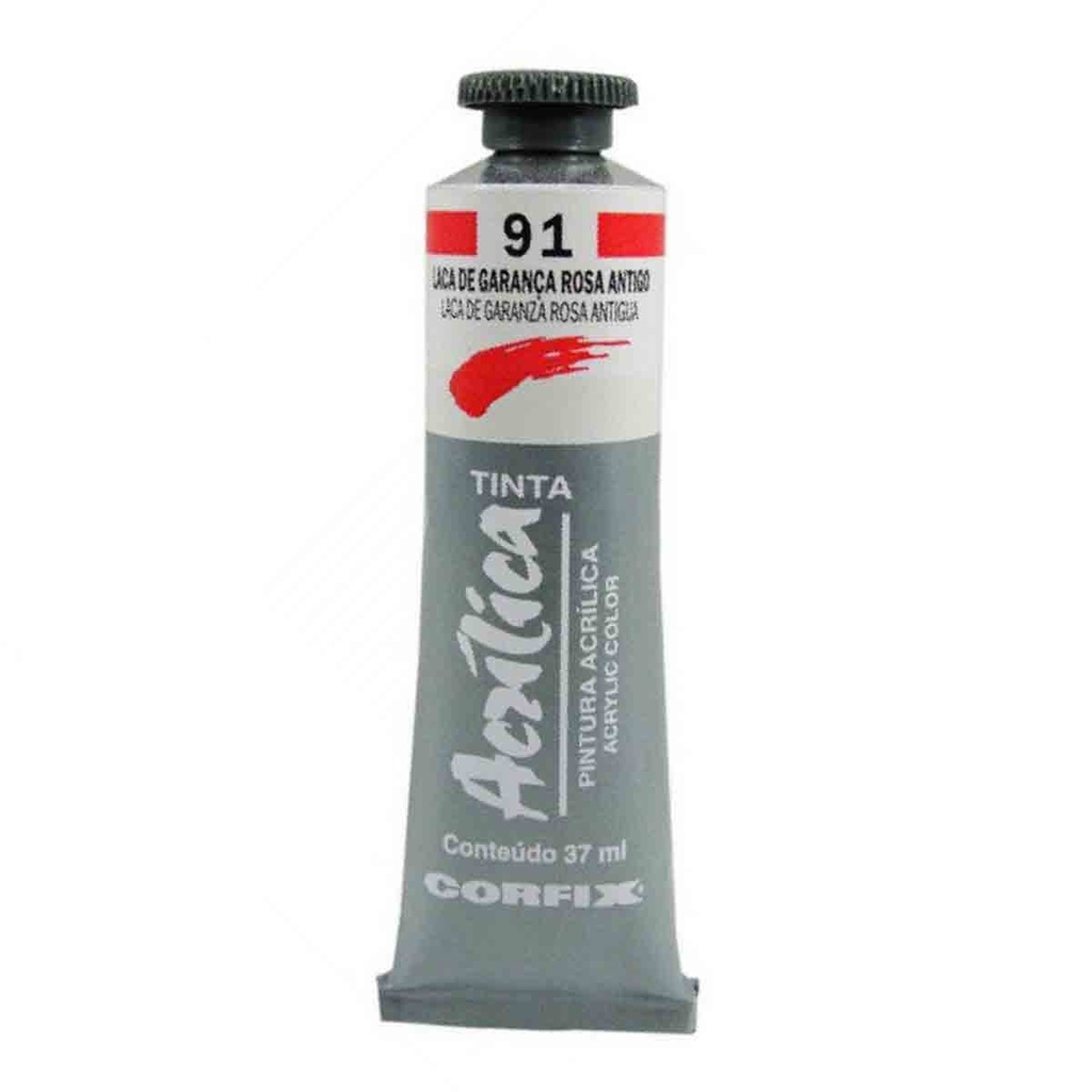 Tinta Acrilica Corfix 91 Laca de Garanca Rosa Antigo 37ml | Shopee Brasil