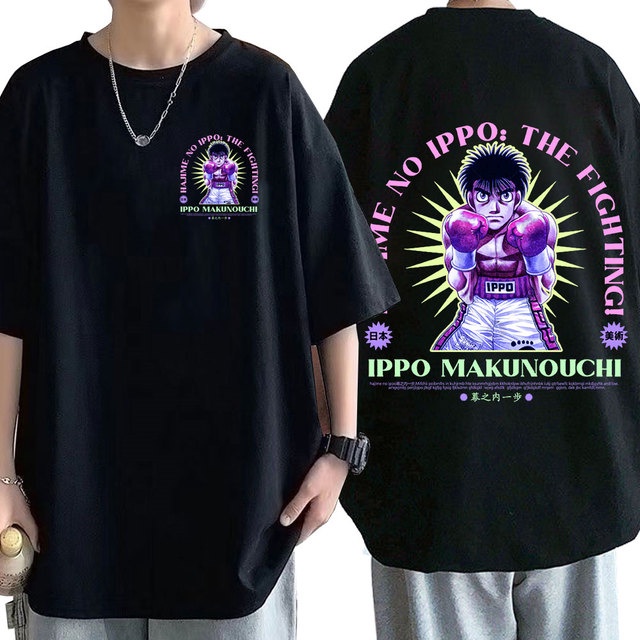 Camiseta Ippo Makunouchi Moda Anime Streetwear