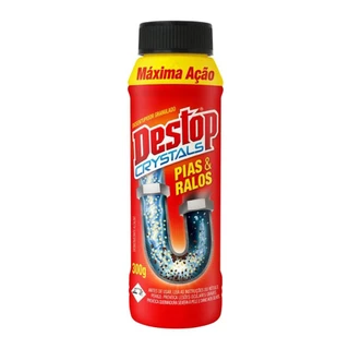 Desentupidor de pias e ralos DESTOP crystals 300g