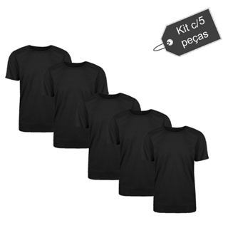 5 Blusa Cor Única Academia Prática Esportiva Envio Imediato