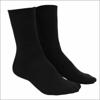 Kit meia 3 pares preto algodão cano alto sport