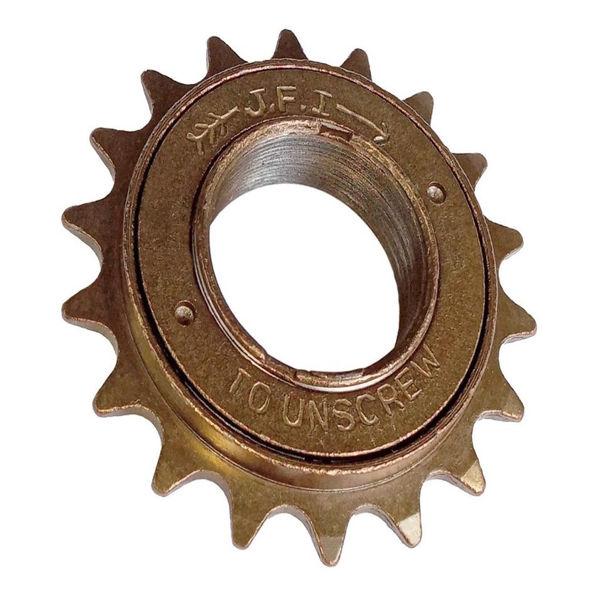 Catraca Roda Livre 18 Dentes Dourada Para Bicicleta