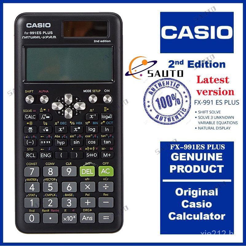 Calculadora Científica Casio C/ 417 Funções, Visor De 4 Linhas Fx-991esplus