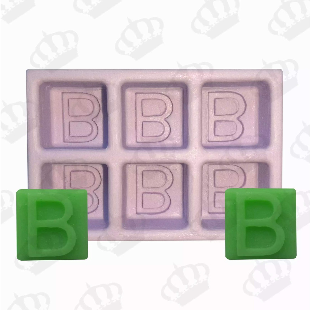 Molde de Silicone Letra Cubo Mini Lembrancinha - Presente 6Cav ...