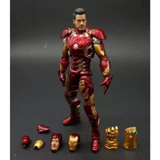 Liga Dos Vingadores 2 Herói Homem De Ferro Blindado MK43 Boneca Móvel De 7 Polegadas Modelo De Brinquedo Feito A Mão