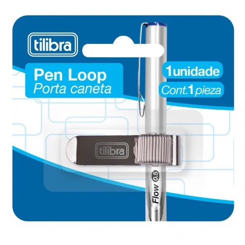 Pen Loop Clip Prata Prendedor de caneta - Tilibra