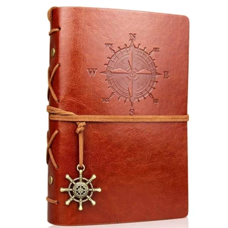 Caderno Retro Diário De Viagem Capa Macia Em Couro Tamanho Pequeno 13x9 Cmpapel kraft Substituível Cadernos Internos E Blocos De Notas
