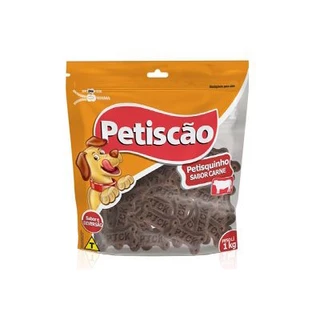 Petisquinho para cães sabor carne Petiscão 1kg em Oferta na Shopee