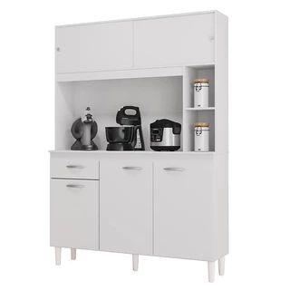 Armario Cozinha Kit Duda 120cm Com 5 Portas e 1 Gaveta